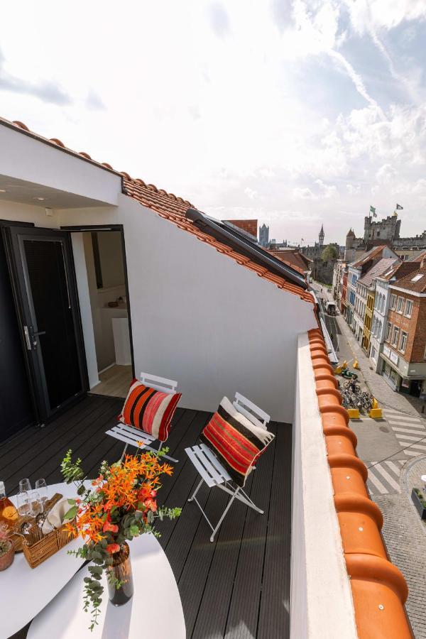 Duplex-Apartment With Terrace On Top Location In Gent Kültér fotó
